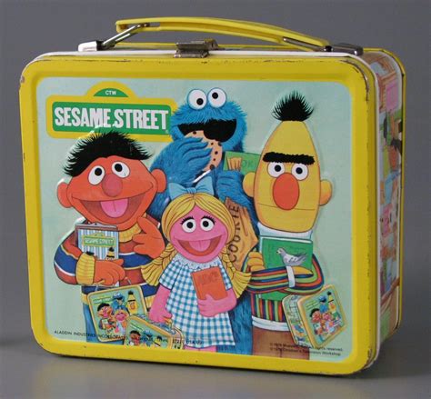 sesame street metal lunch box values|muppets lunch box.